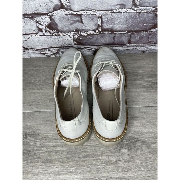 ECCO White Leather Perforated Lace Up Oxfords Shoes Women Sz 40EU/9.5M US - Picture 5 of 16